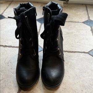 Apt. 9 Black Combat Boots